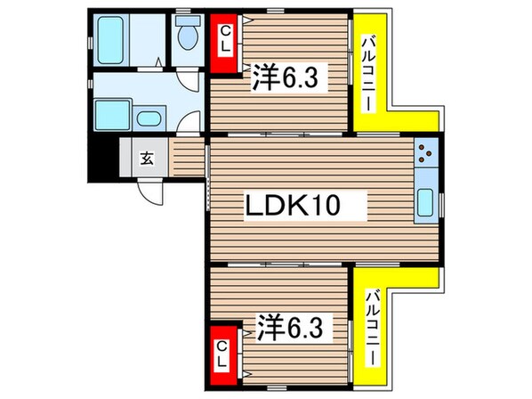 ＭＯＭＯ･武庫之荘の物件間取画像